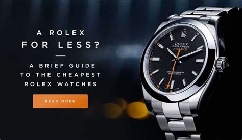 cheapest way to buy rolex